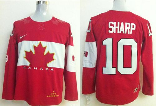 Olympic 2014 CA. #10 Patrick Sharp Red Stitched Jersey