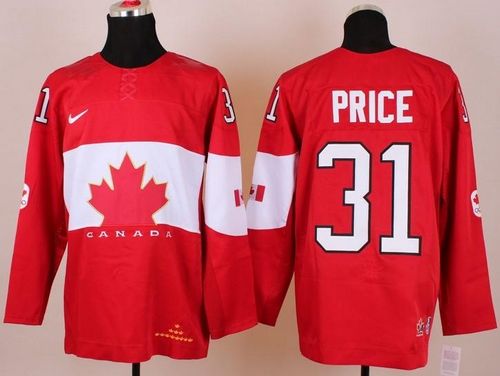 Olympic 2014 CA. #31 Carey Price Red Stitched Jersey