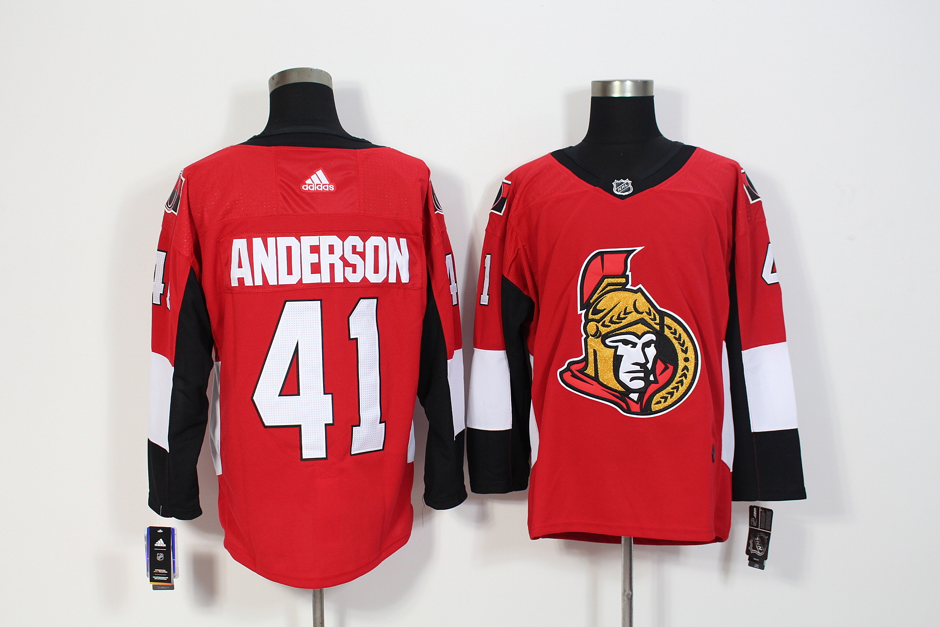 Ottawa Senators #41 Craig Anderson Red Stitched Adidas Jersey
