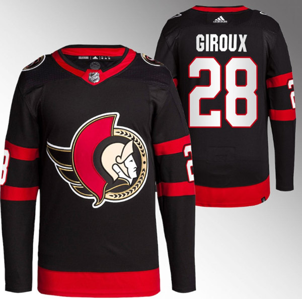 Ottawa Senators #28 Claude Giroux 2021 Black Stitched Home Jersey