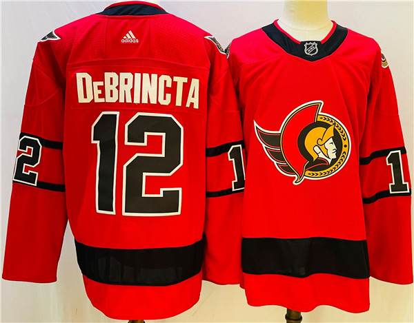 Ottawa Senators #12 Alex DeBrincat 2021 Red Reverse Retro Stitched Jersey
