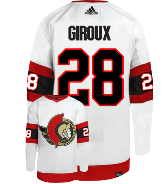 Ottawa Senators #28 Claude Giroux White Stitched Home Jersey