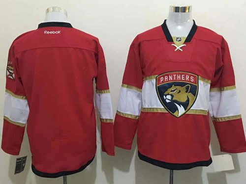 Panthers Blank New Red Stitched Jersey