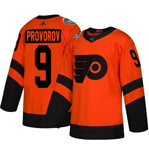 Philadelphia Flyers #9 Ivan Provorov Orange 2019 Stadium Series Stitched Jersey