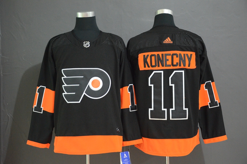 Philadelphia Flyers #11 Travis Konecny Black Stitched Jersey