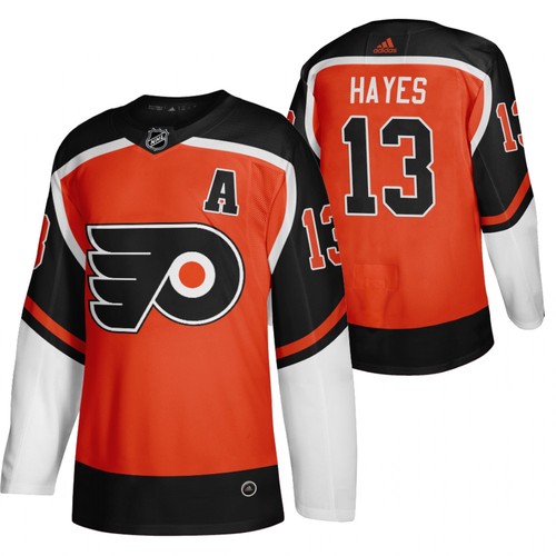Philadelphia Flyers #13 Kevin Hayes 2021 Orange Reverse Retro Stitched Jersey