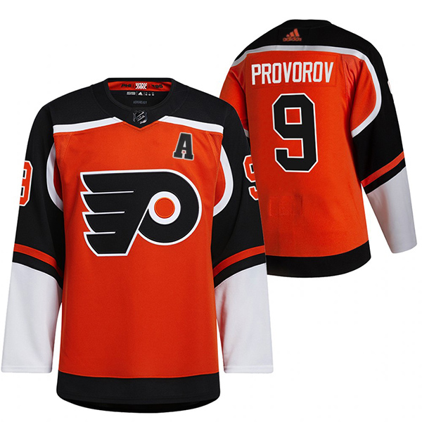 Philadelphia Flyers #9 Ivan Provorov Orange Stitched Jersey