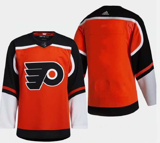 Philadelphia Flyers Blank 2021 Orange Reverse Retro Stitched Jersey