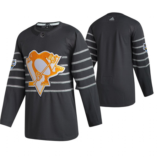 Pittsburgh Penguins Blank Grey All Star Stitched Jersey