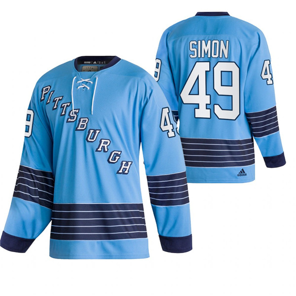 Pittsburgh Penguins #49 Dominik Simon 2022 Blue Classics Stitched Jersey