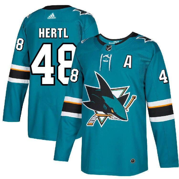 San Jose Sharks #48 Tomas Hertl Blue Stitched Jersey
