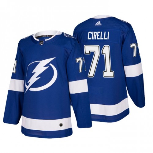 Tampa Bay Lightning #71 Anthony Cirelli Blue Stitched Jersey
