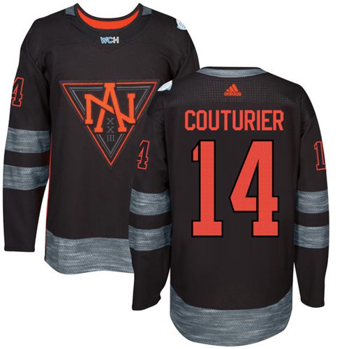 Team North America #14 Sean Couturier Black 2016 World Cup Stitched Jersey