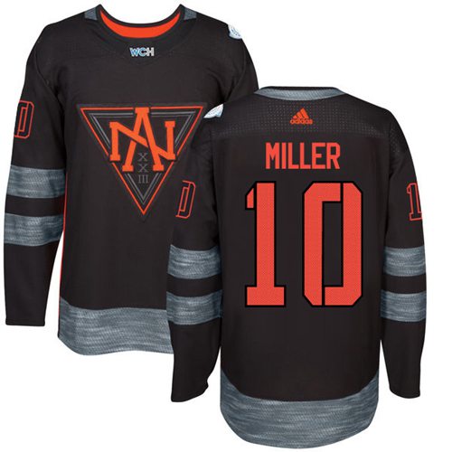 Team North America #10 J. T. Miller Black 2016 World Cup Stitched Jersey