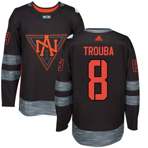 Team North America #8 Jacob Trouba Black 2016 World Cup Stitched Jersey