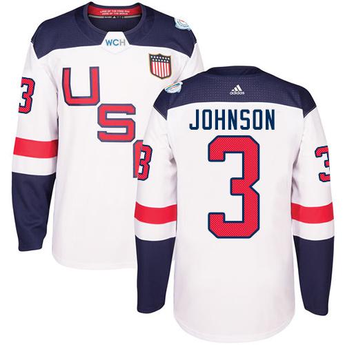 Team USA #3 Jack Johnson White 2016 World Cup Stitched Jersey