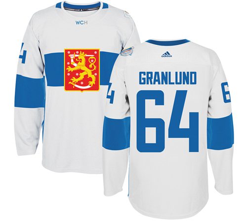 Team Finland #64 Mikael Granlund White 2016 World Cup Stitched Jersey