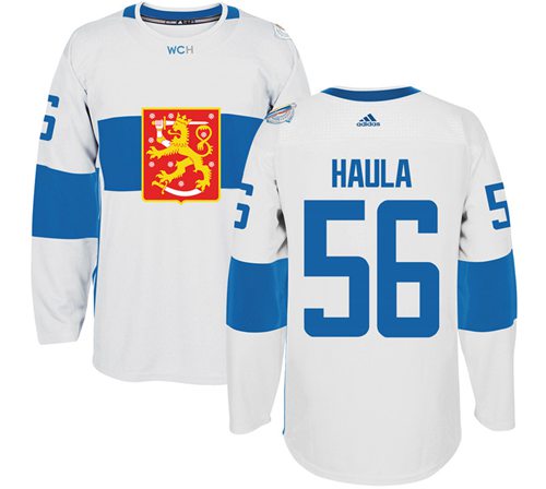 Team Finland #56 Erik Haula White 2016 World Cup Stitched Jersey