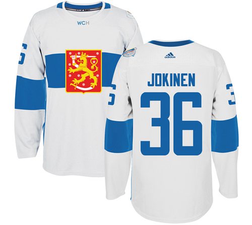 Team Finland #36 Jussi Jokinen White 2016 World Cup Stitched Jersey