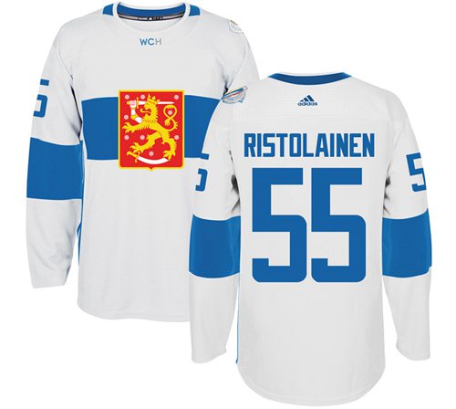 Team Finland #55 Rasmus Ristolainen White 2016 World Cup Stitched Jersey