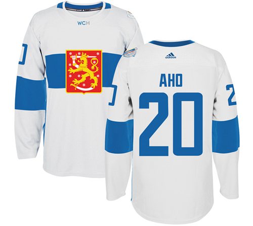 Team Finland #20 Sebastian Aho White 2016 World Cup Stitched Jersey