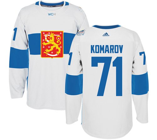 Team Finland #71 Leo Komarov White 2016 World Cup Stitched Jersey