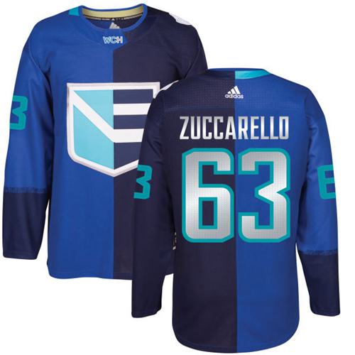 Team Europe Hockey #63 Mats Zuccarello Blue 2016 World Cup Stitched Jersey
