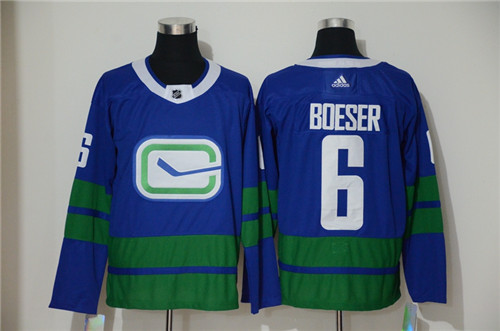 Vancouver Canucks #6 Brock Boeser Blue Stitched Jersey