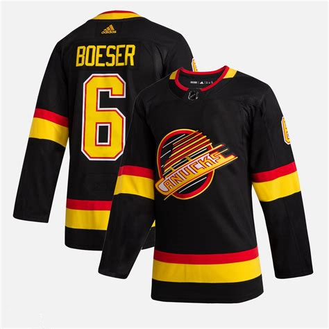 Vancouver Canucks #6 Brock Boeser Black Stitched Jersey