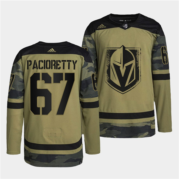 Vegas Golden Knights #67 Max Pacioretty 2022 Camo Military Appreciation Night Stitched Jersey