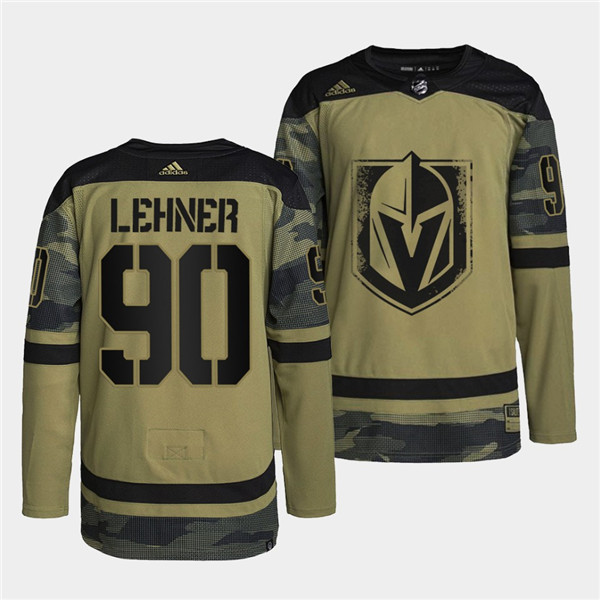 Vegas Golden Knights #90 Robin Lehner 2022 Camo Military Appreciation Night Stitched Jersey