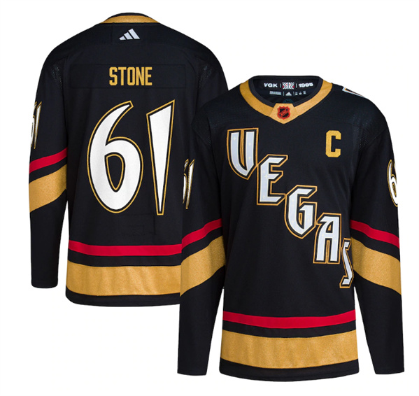 Vegas Golden Knights #61 Mark Stone Black 2022-23 Reverse Retro Stitched Jersey