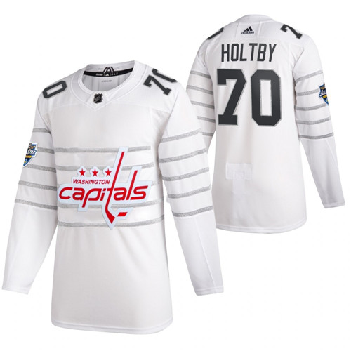 Washington Capitals #70 Braden Holtby White All Star Stitched Jersey
