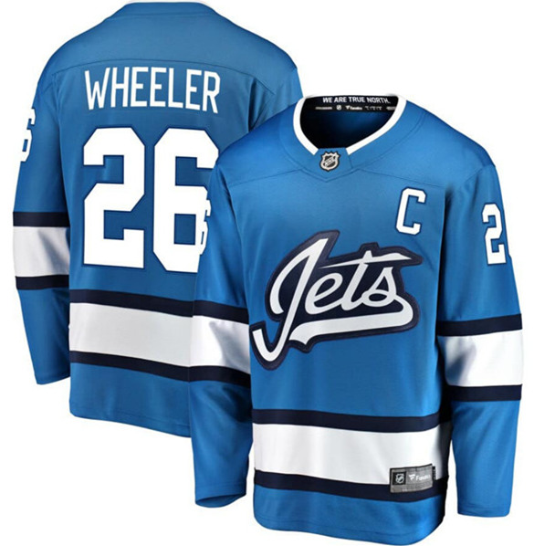 Winnipeg Jets #26 Blake Wheeler Blue Stitched Jersey