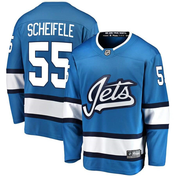 Winnipeg Jets #55 Mark Scheifele Blue Stitched Jersey