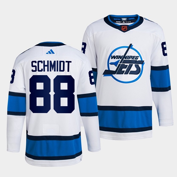 Winnipeg Jets #88 Nate Schmidt White 2022 Reverse Retro Stitched Jersey