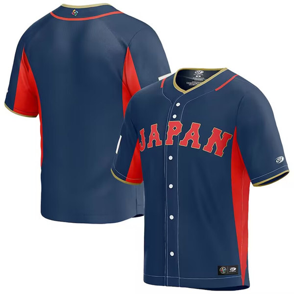 Japan Blank 2023 Navy World Classic Stitched Jersey