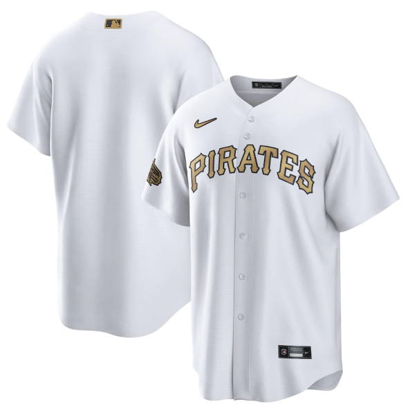 Pittsburgh Pirates Blank 2022 All-Star White Cool Base Stitched Jersey
