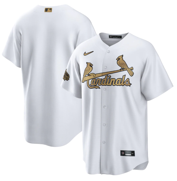 St. Louis Cardinals Blank 2022 All-Star White Cool Base Stitched Jersey