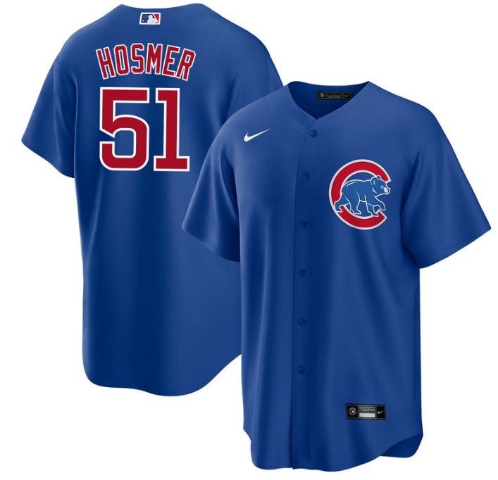 Chicago Cubs #51 Eric Hosmer Royal Cool Base Stitched Jersey