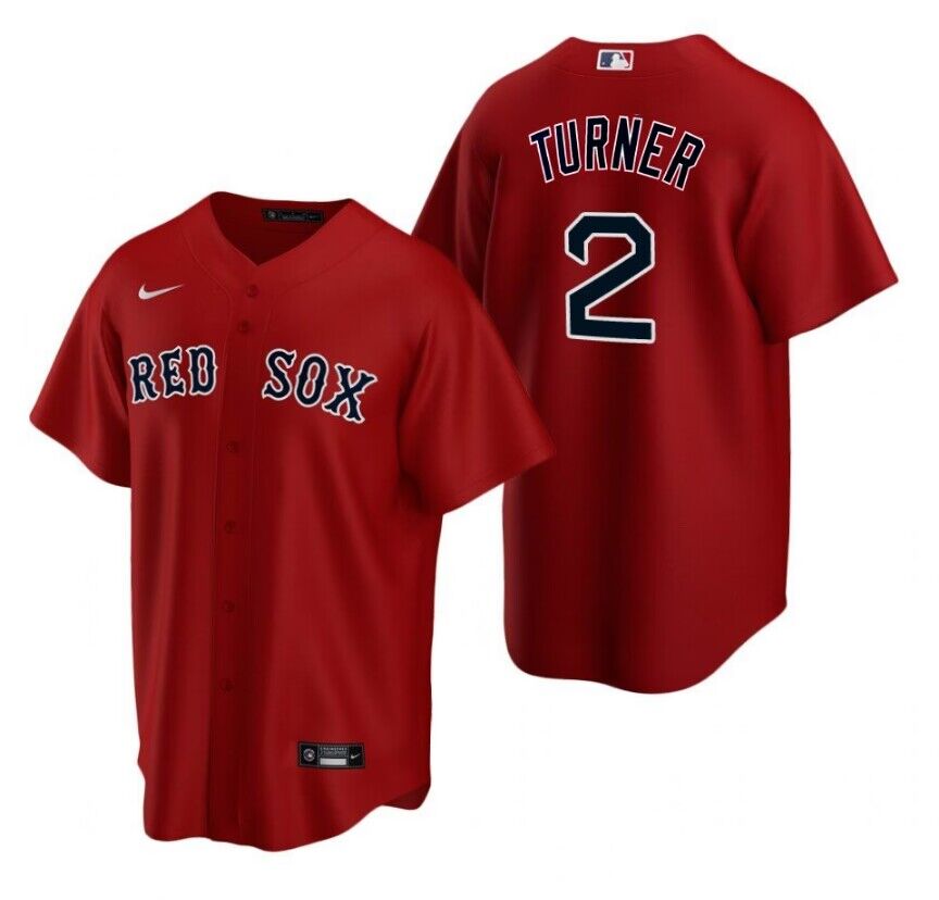 Boston Red Sox #2 Justin Turner Red Cool Base Stitched Jersey