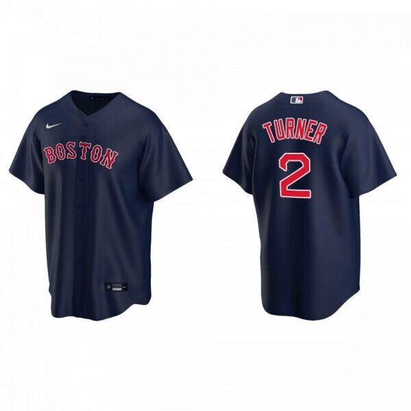 Boston Red Sox #2 Justin Turner Navy Cool Base Stitched Jersey