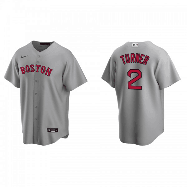 Boston Red Sox #2 Justin Turner Grey Cool Base Stitched Jersey