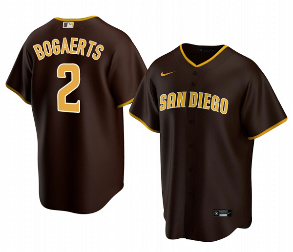 San Diego Padres #2 Xander Bogaerts Brown Cool Base Stitched Jersey