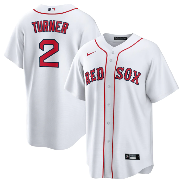 Boston Red Sox #2 Justin Turner White Cool Base Stitched Jersey