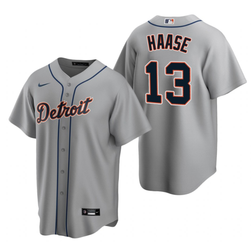 Detroit Tigers #13 Eric Haase Grey Cool Base Stitched Jersey