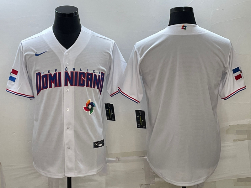 Dominican Republic Blank 2023 White World Classic Stitched Jersey