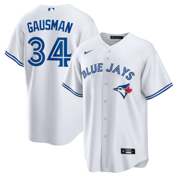 Toronto Blue Jays #34 Kevin Gausman White Cool Base Stitched Jersey