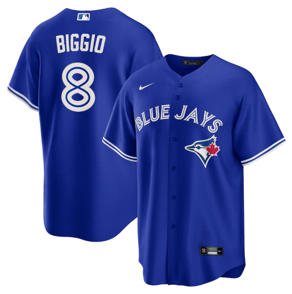 Toronto Blue Jays #8 Cavan Biggio Royal Cool Base Stitched Jersey
