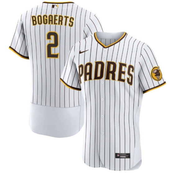 San Diego Padres #2 Xander Bogaerts White Flex Base Stitched Jersey